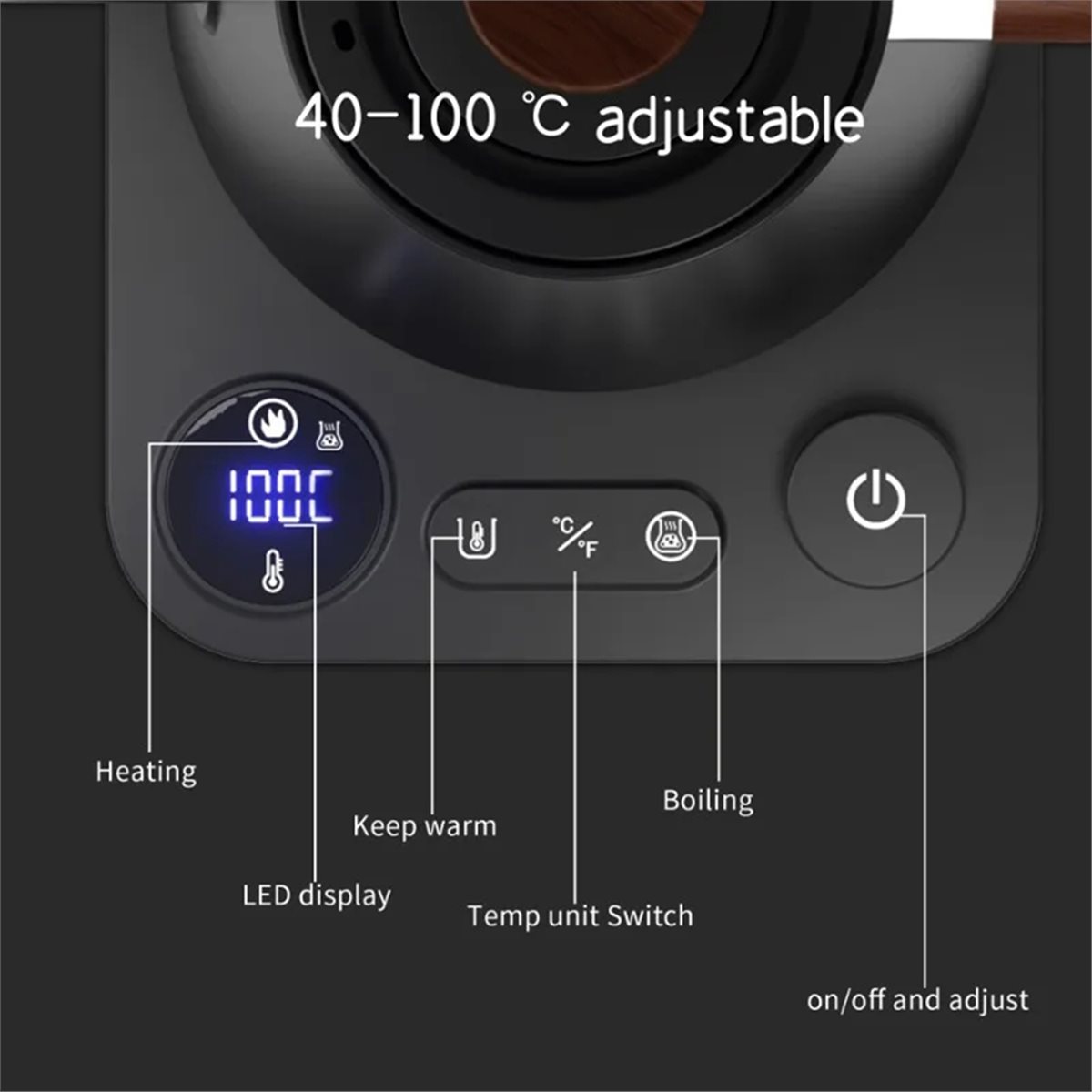 Electric Kettle Gooseneck - 2026 New Electric Gooseneck Kettle 900ML