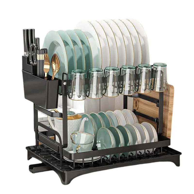 Kitchen Appliances Large - 2 Tier Dish Drying Rack with