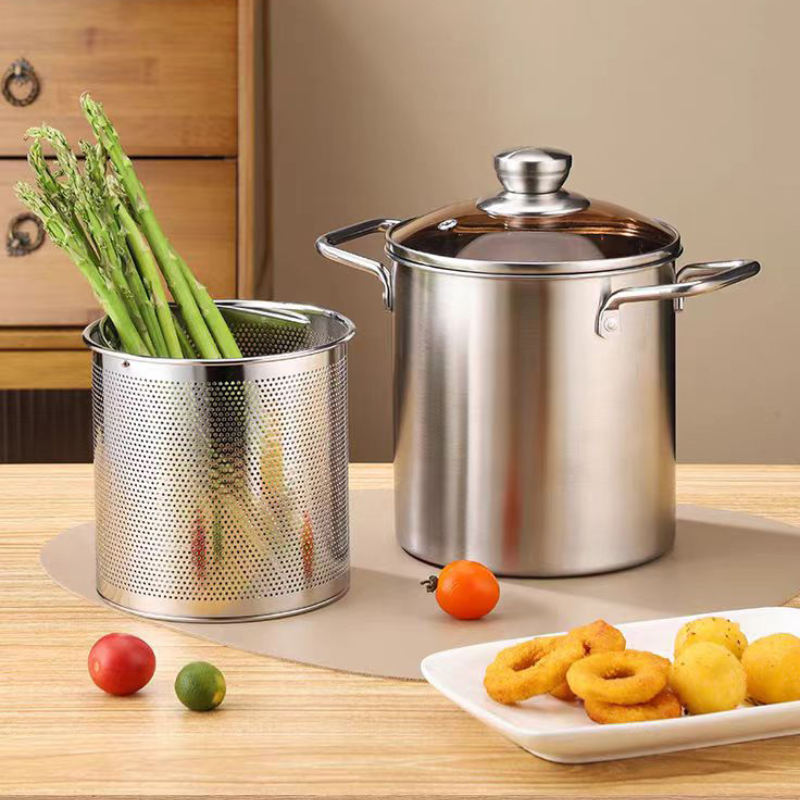 Deep Fryer Stainless - Deep Fryer 1PC304 Stainless Steel Multifunctional