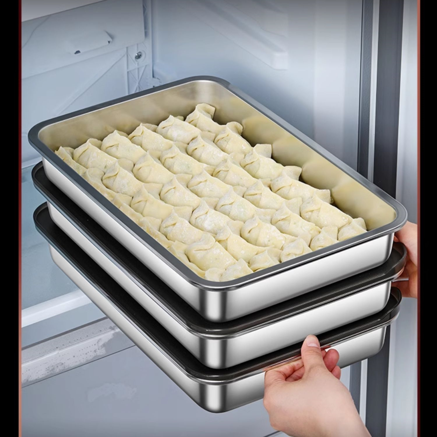 Kitchen Appliances Refrigerators - LFGB Certification 304 Stainless Steel Kitchen