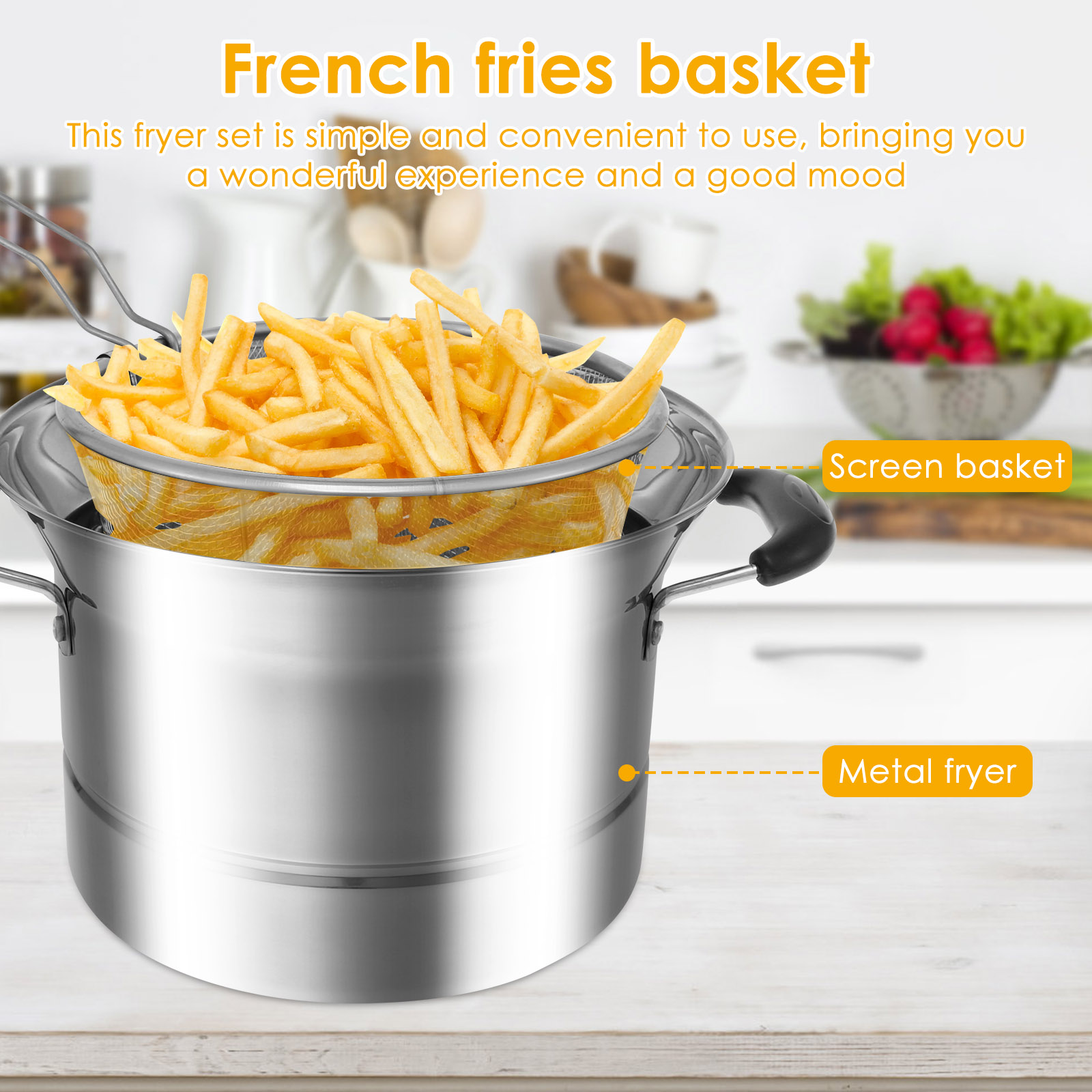 Deep Fryer Pot with Strainer B - مراجعة Deep Fryer Stainless وسعره
