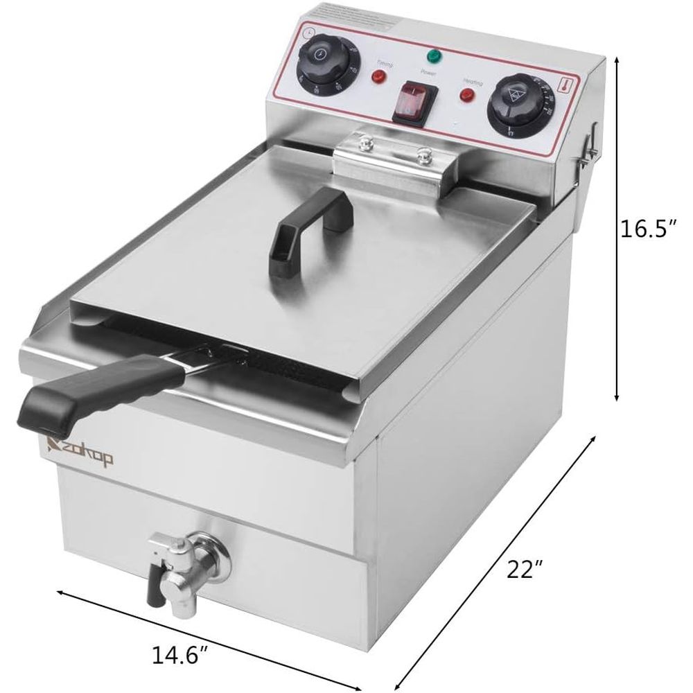 8L Stainless Steel Single Tank - مراجعة Deep Fryer Stainless وسعره