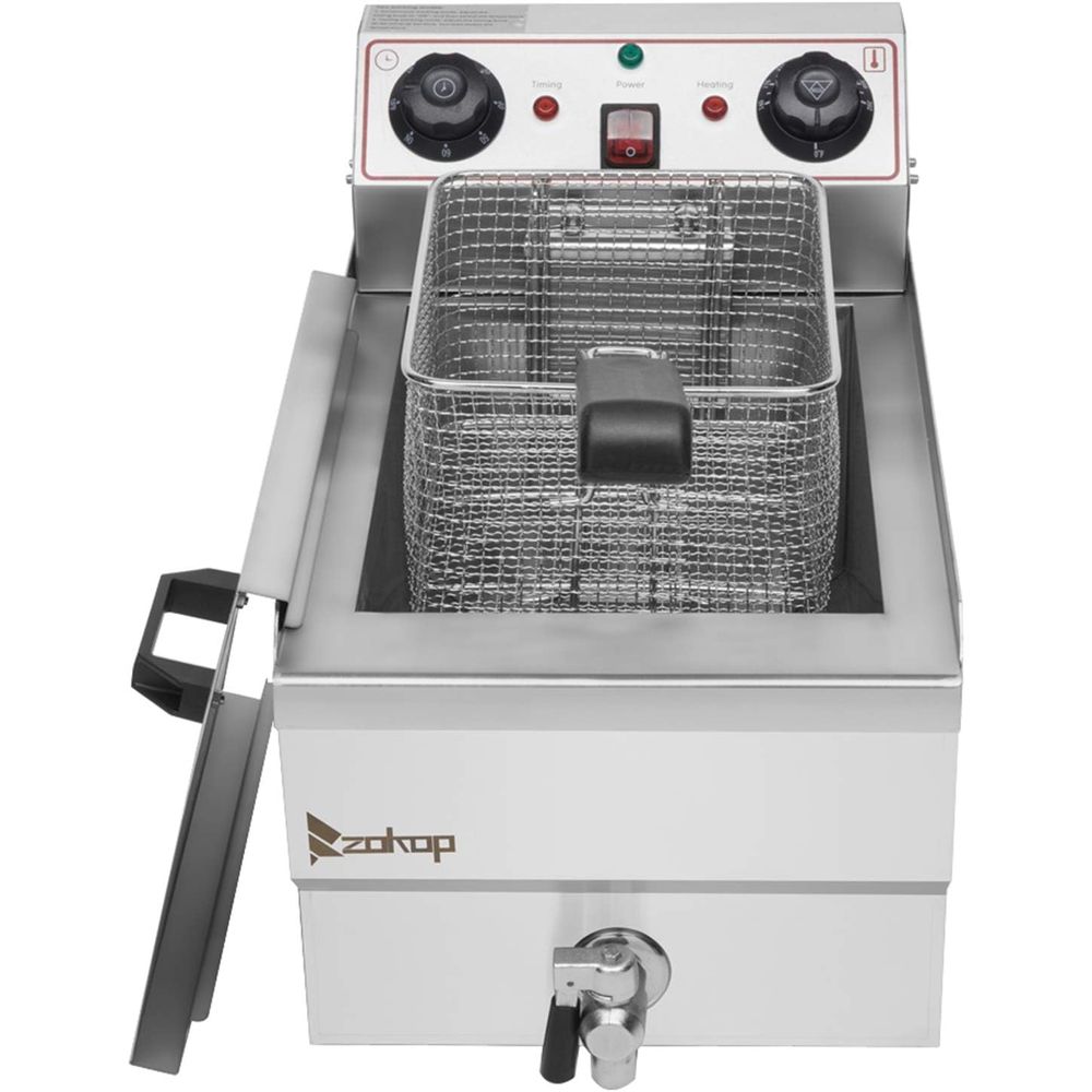 8L Stainless Steel Single Tank - مراجعة Deep Fryer Stainless وسعره