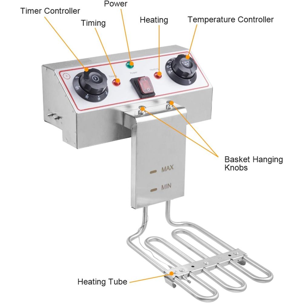 8L Stainless Steel Single Tank - مراجعة Deep Fryer Stainless وسعره