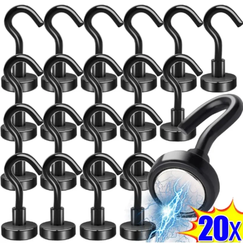 Black Strong Magnetic Hooks fo - مراجعة Kitchen Appliances Refrigerators وسعره