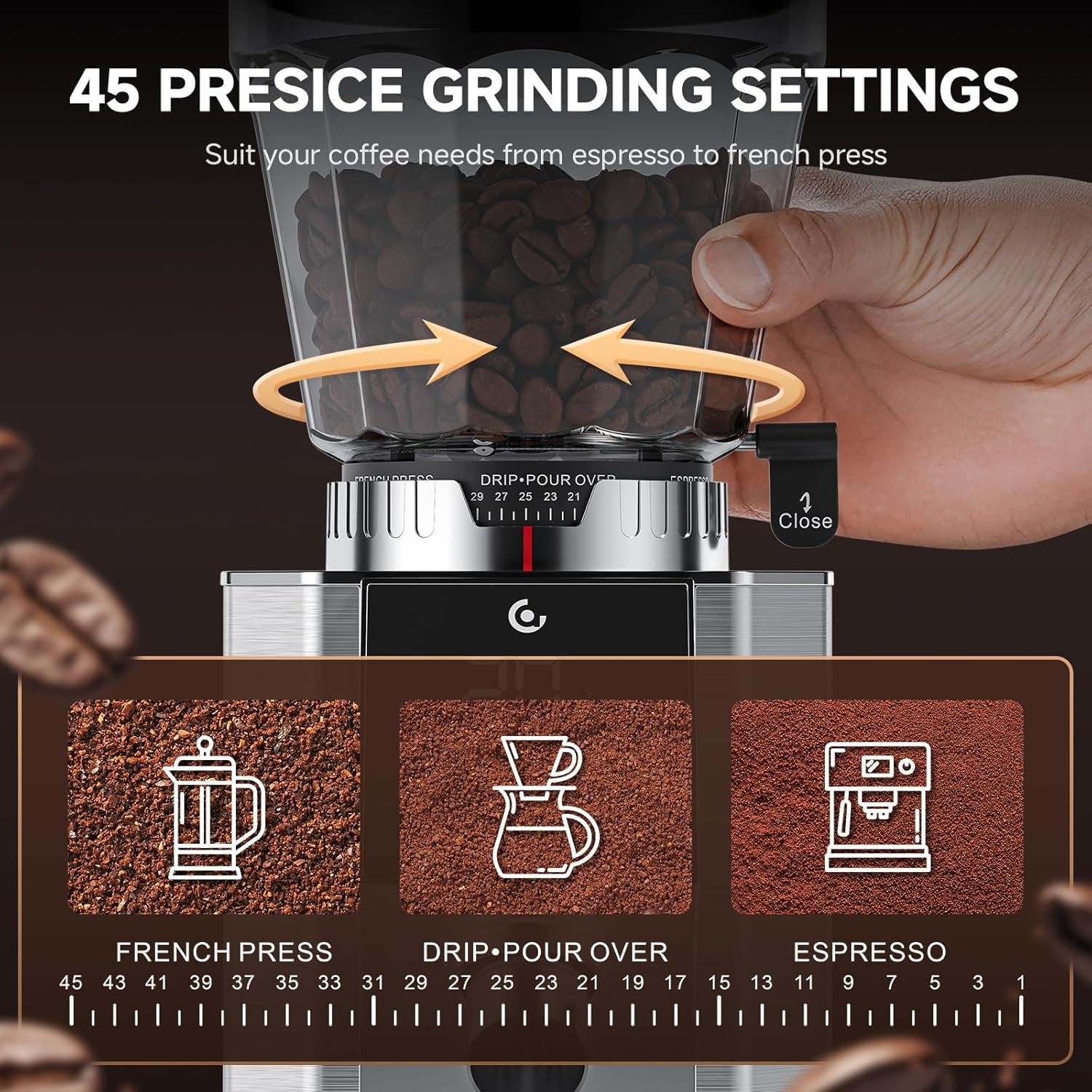 Conical Burr Coffee Grinder Es - مراجعة Coffee Grinder Burr وسعره