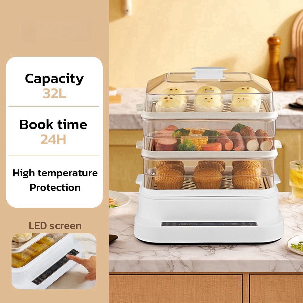 32L Smart Electric Steamer - 3 - مراجعة Kitchen Appliances Large وسعره
