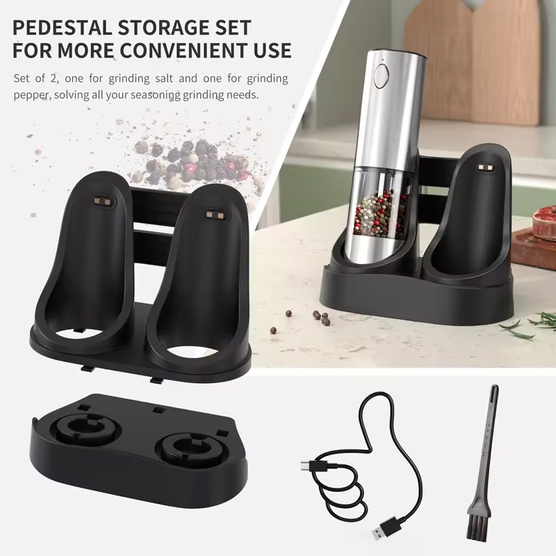 1/2PCS Electric Salt And Peppe - مراجعة Kitchen Appliances Electric وسعره
