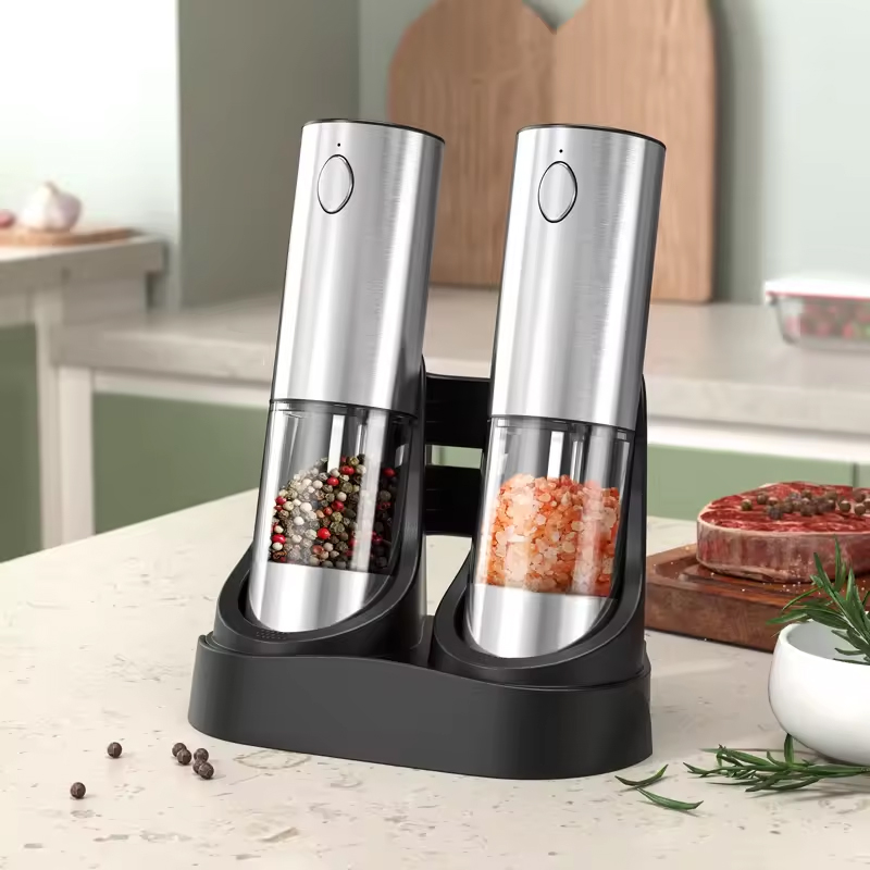 1/2PCS Electric Salt And Peppe - مراجعة Kitchen Appliances Electric وسعره