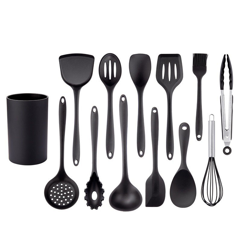 Black Silicone Cooking Utensil - مراجعة Kitchen Appliances Combo وسعره