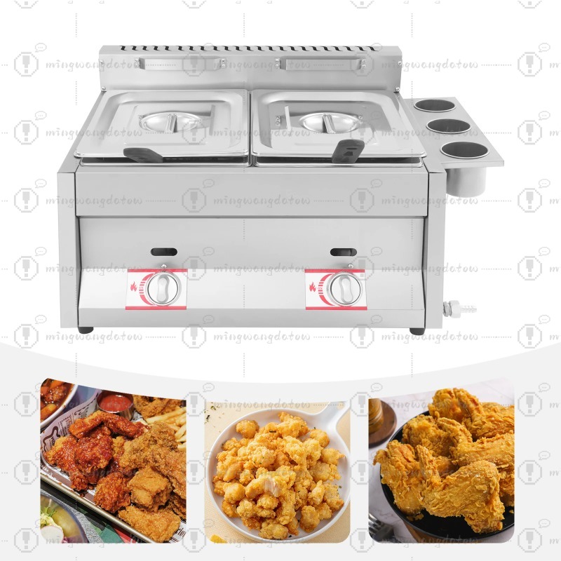NEW Commercial Gas Deep Fryer  - مراجعة Deep Fryer Stainless وسعره