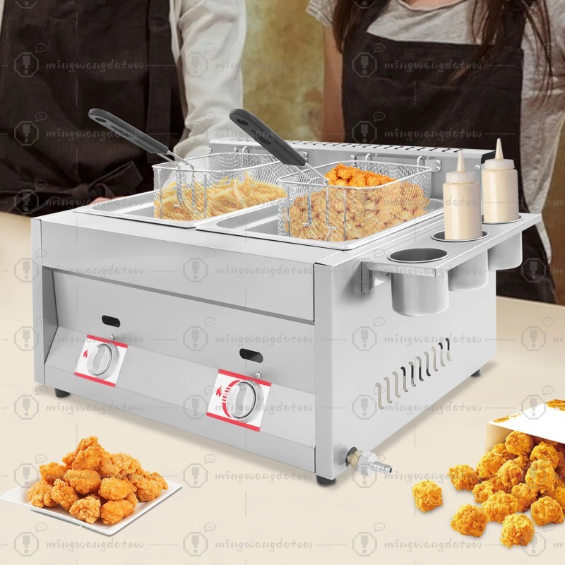 NEW Commercial Gas Deep Fryer  - مراجعة Deep Fryer Stainless وسعره