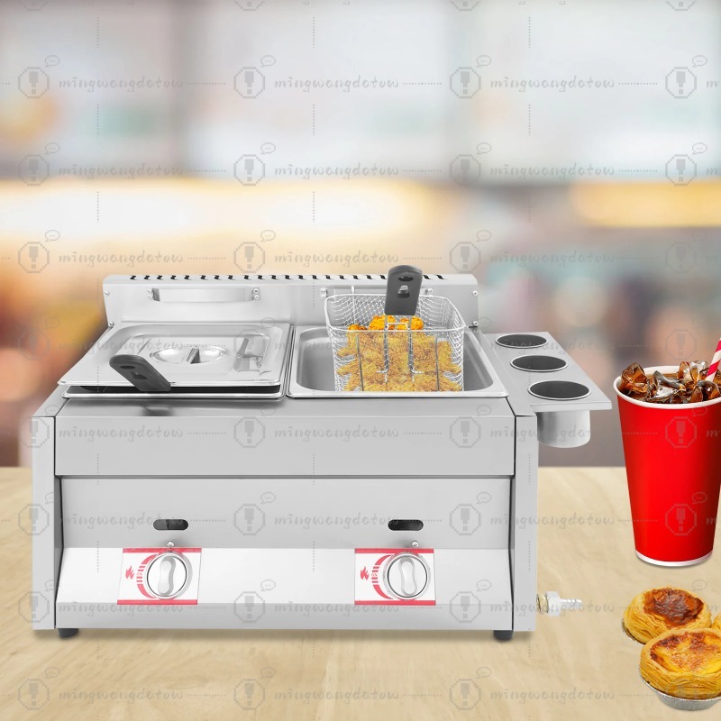 NEW Commercial Gas Deep Fryer  - مراجعة Deep Fryer Stainless وسعره