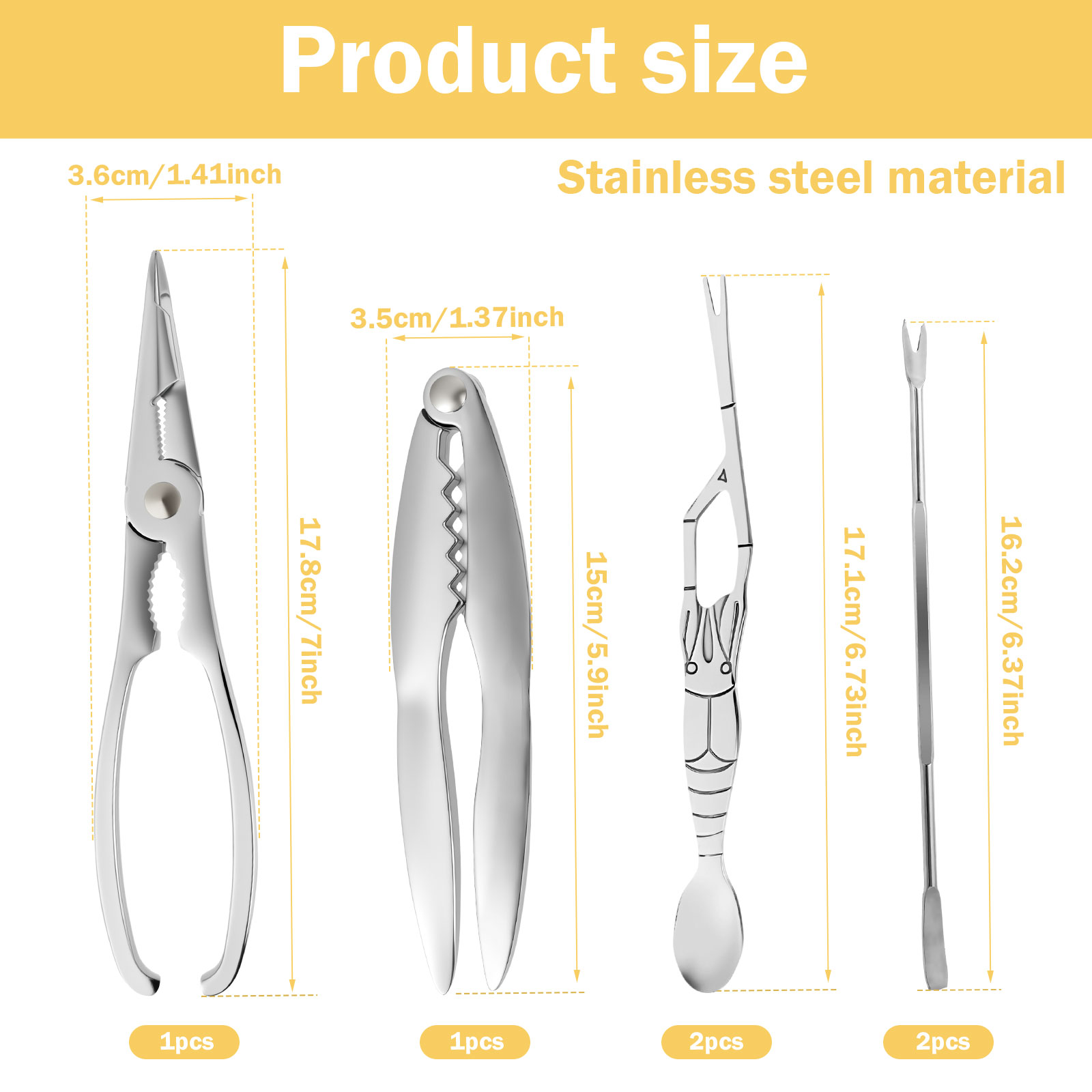 6/9/12Pcs Stainless Steel Seaf - مراجعة Kitchen Appliances Combo وسعره