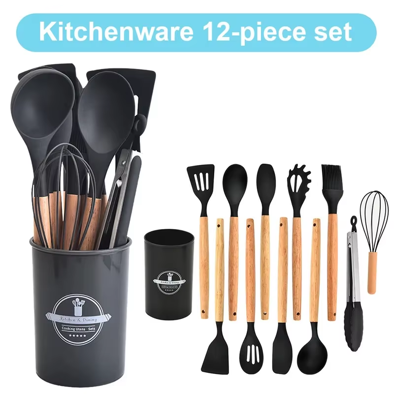 12Pcs Kitchen Utensil Set Sili - مراجعة Kitchen Appliances Combo وسعره