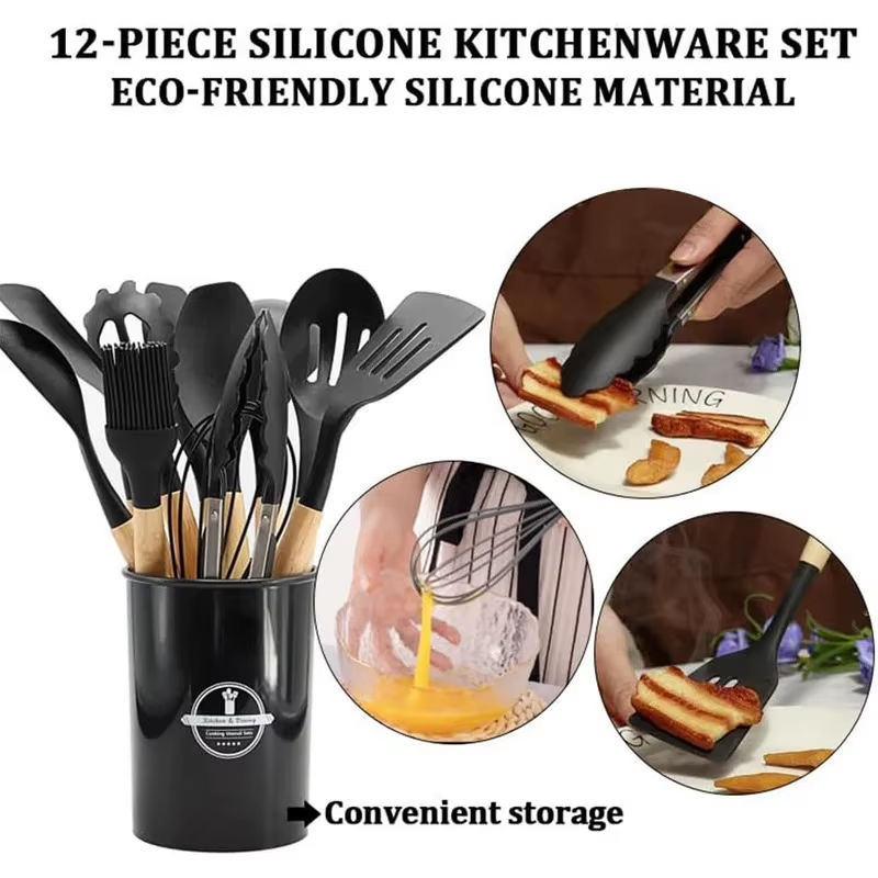 12Pcs Kitchen Utensil Set Sili - مراجعة Kitchen Appliances Combo وسعره