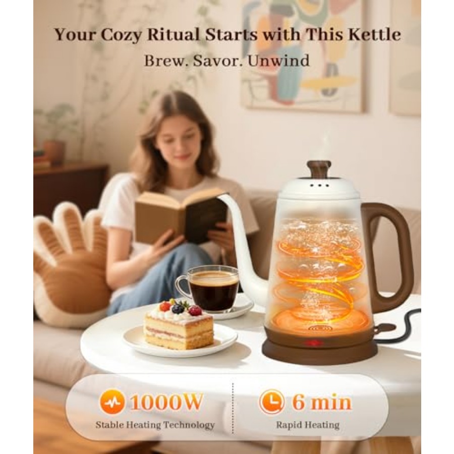 Gooseneck Electric Kettle 1L 1 - مراجعة Electric Kettle Gooseneck وسعره