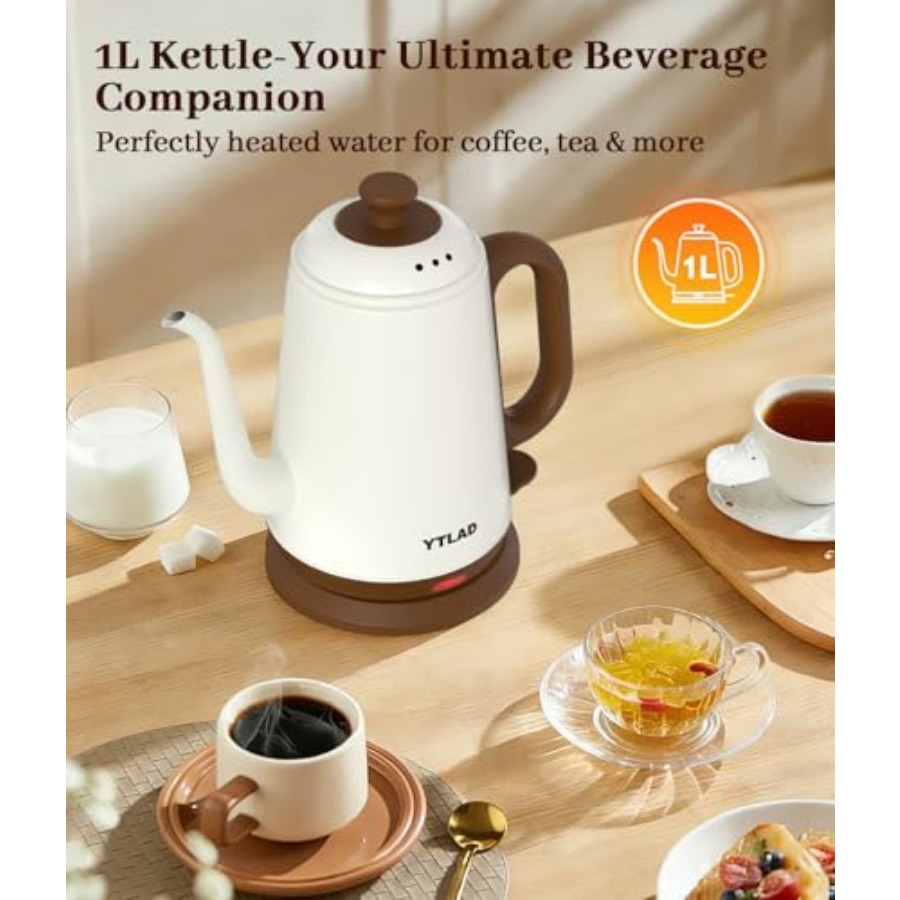 Gooseneck Electric Kettle 1L 1 - مراجعة Electric Kettle Gooseneck وسعره