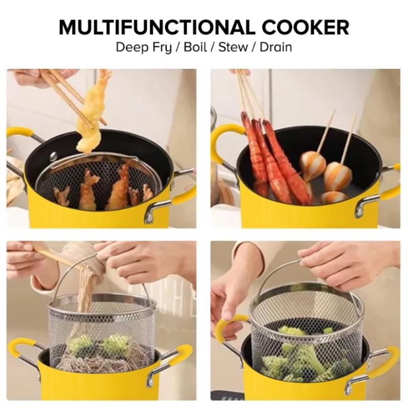 2/3L Deep Fryer Pot Stainless  - مراجعة Kitchen Appliances In Japanese وسعره