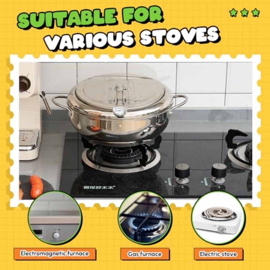 4.4 Qt 4.2 L Deep Fryer Pot 30 - مراجعة Deep Fryer Stainless وسعره
