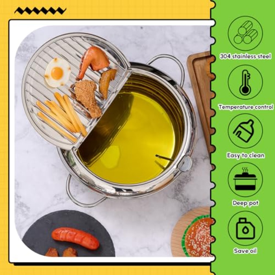 4.4 Qt 4.2 L Deep Fryer Pot 30 - مراجعة Deep Fryer Stainless وسعره