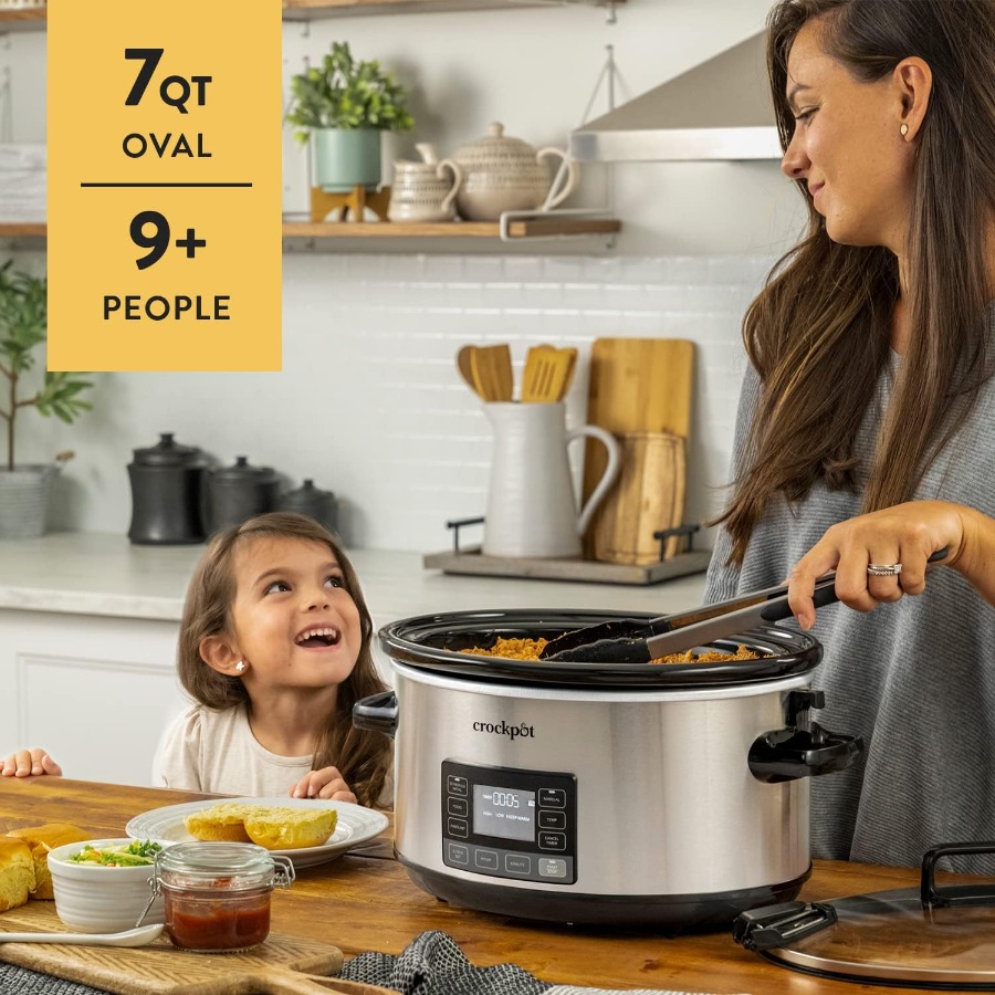 7Quart Slow Cooker Portable Pr - مراجعة Kitchen Appliances Essentials وسعره