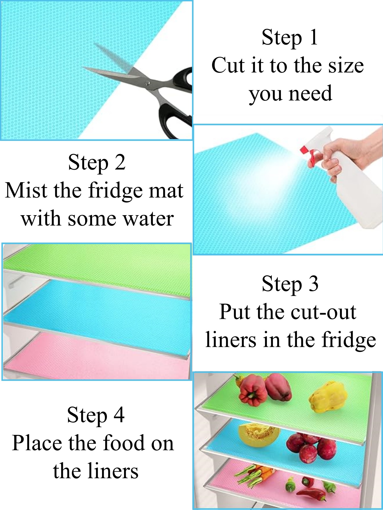 4PCS EVA Waterproof Refrigerat - مراجعة Kitchen Appliances Refrigerators وسعره