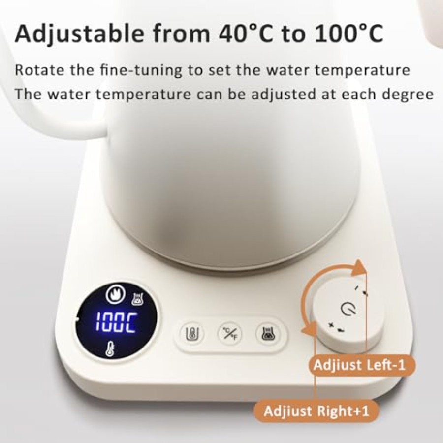 Smart Digital Electric Kettle  - مراجعة Electric Kettle Gooseneck وسعره