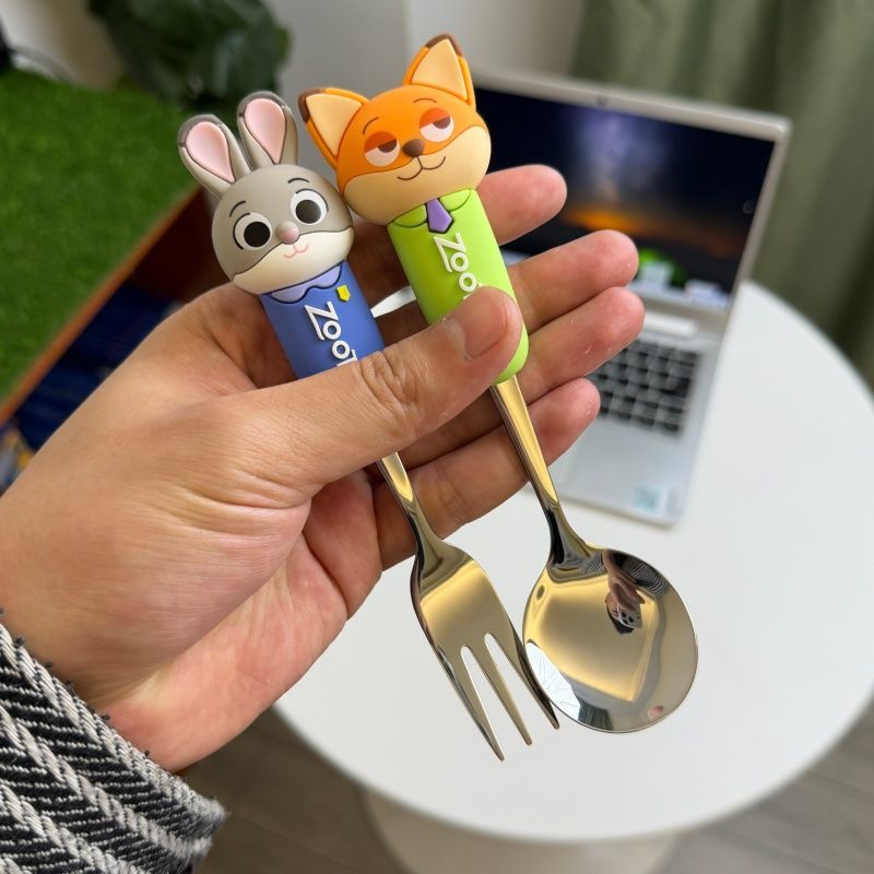 Zootopia Cartoon Spoon Fork Se - مراجعة Kitchen Appliances Combo وسعره