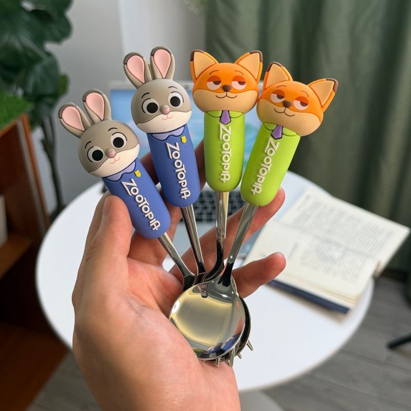 Zootopia Cartoon Spoon Fork Se - مراجعة Kitchen Appliances Combo وسعره