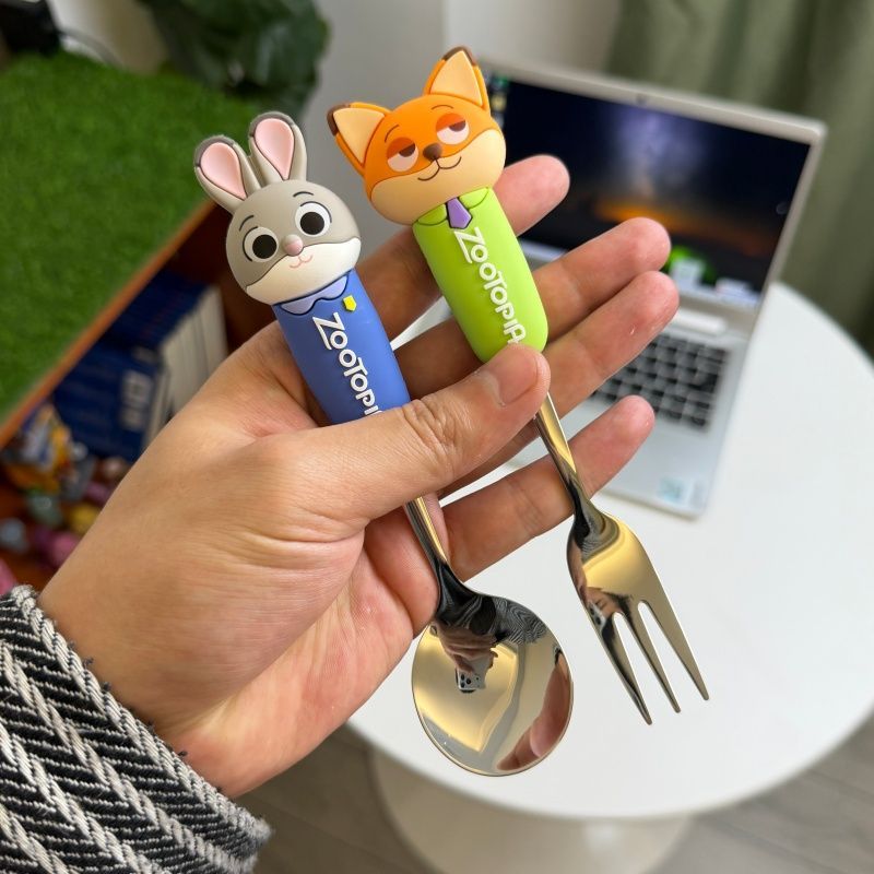 Zootopia Cartoon Spoon Fork Se - مراجعة Kitchen Appliances Combo وسعره