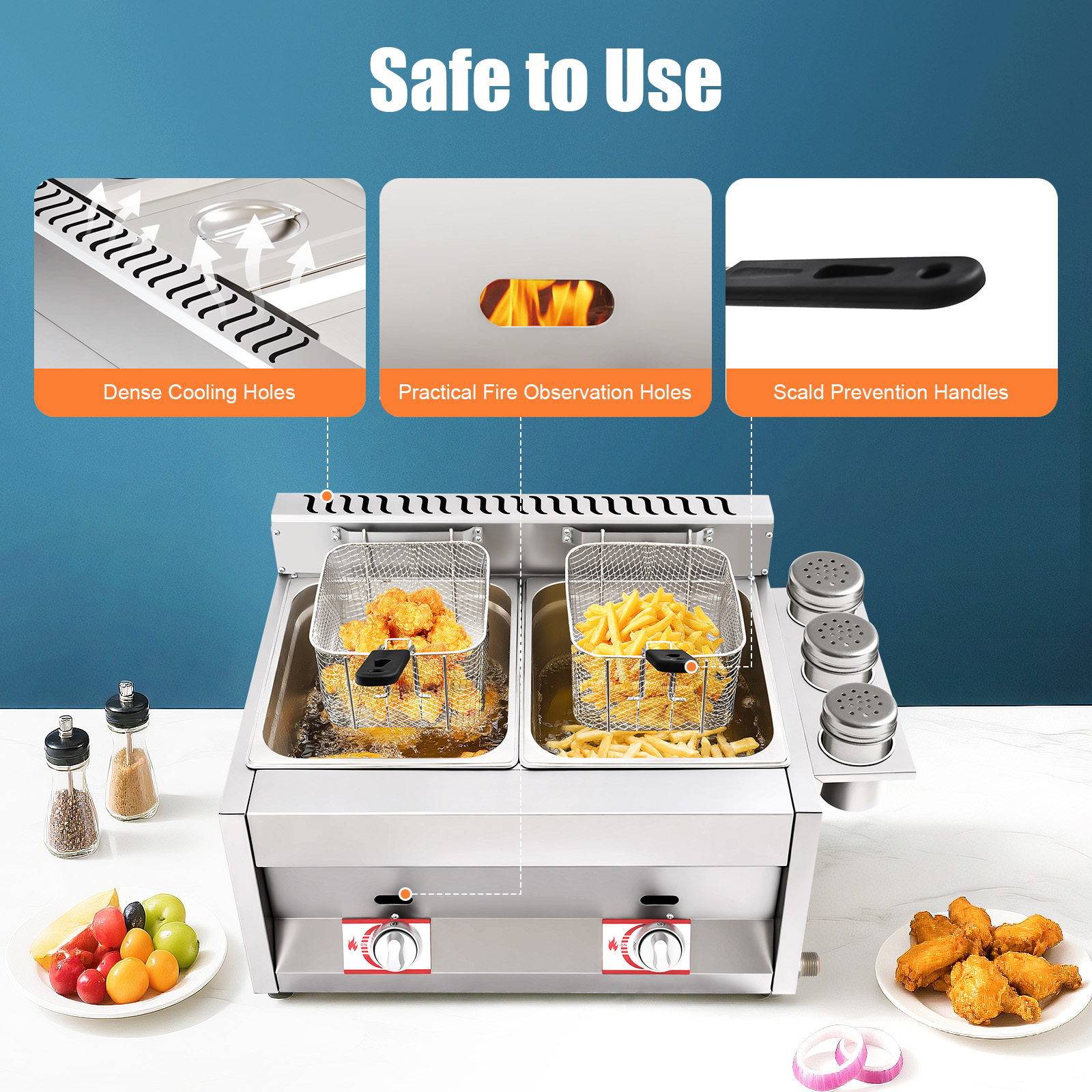 Gas Deep Fryer, Commercial Dee - مراجعة Deep Fryer Stainless وسعره