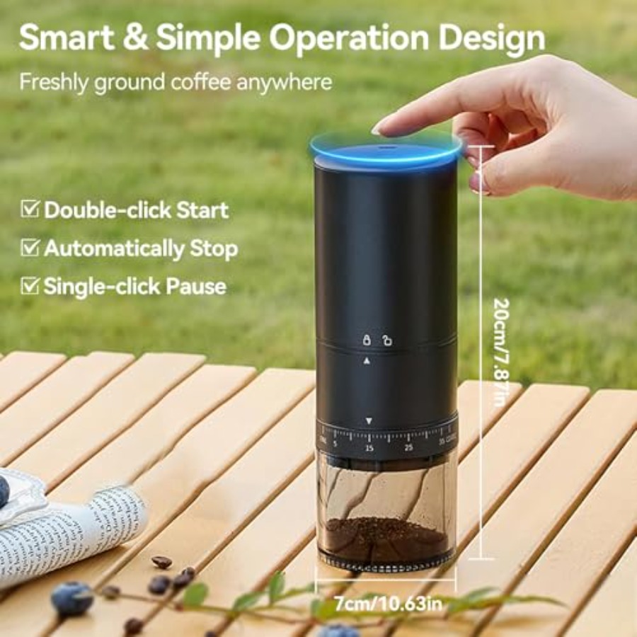 Portable Electric Coffee Grind - مراجعة Coffee Grinder Burr وسعره