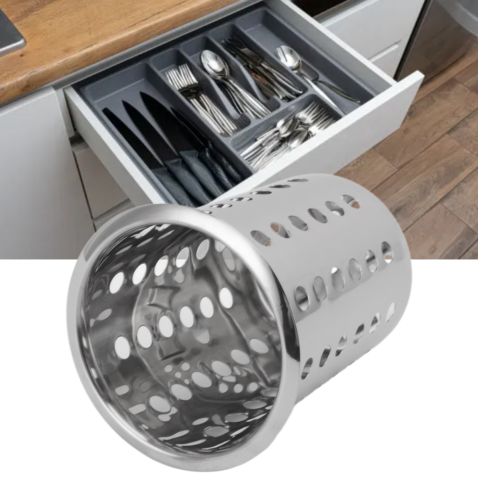 Stainless Steel Utensil Holder - مراجعة Kitchen Appliances Large وسعره