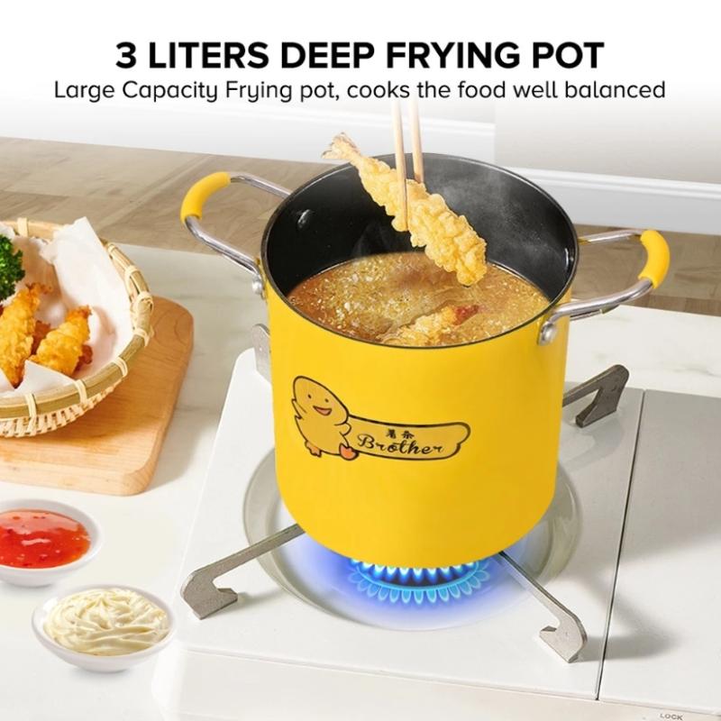 2/3L Deep Fryer Pot Stainless  - مراجعة Kitchen Appliances In Japanese وسعره