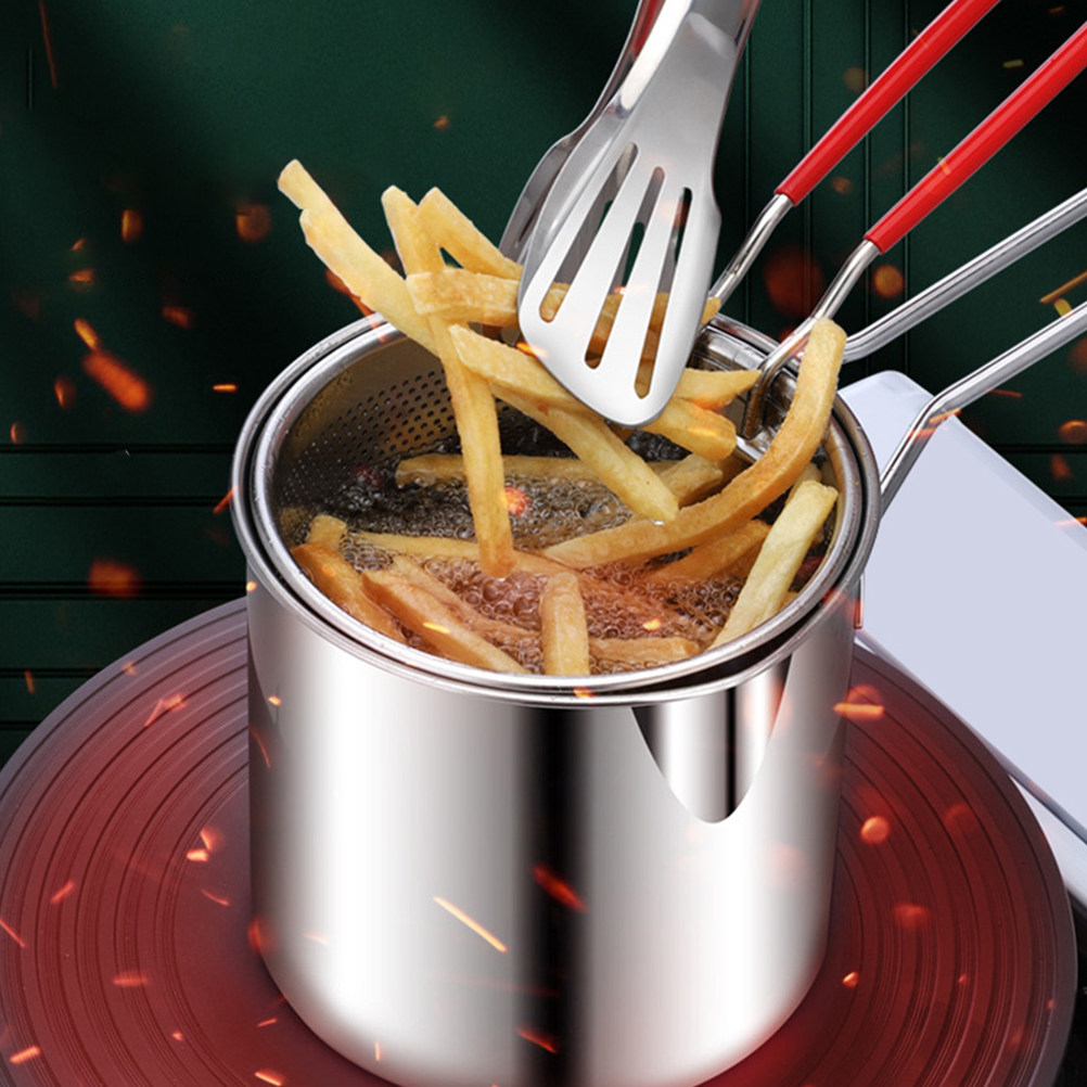 1Set Stainless Steel Fryer Kit - مراجعة Deep Fryer Stainless وسعره