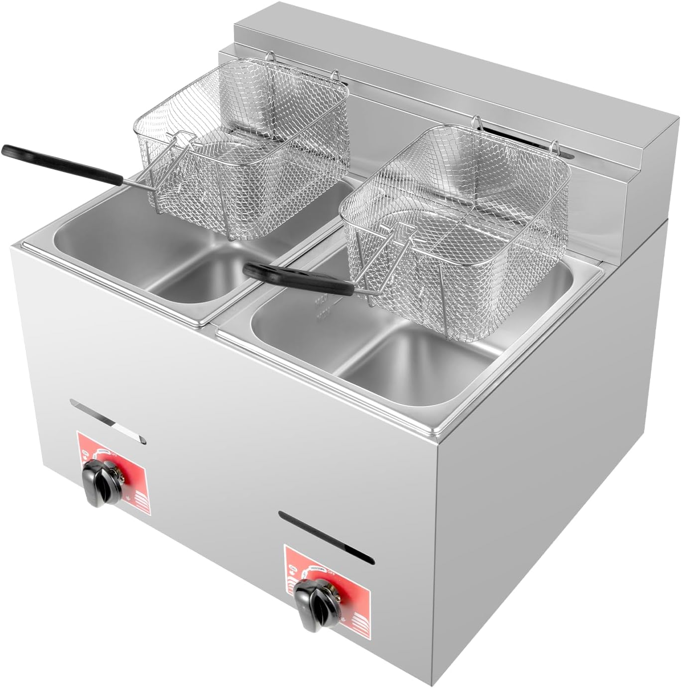 Stainless Steel Deep Double Cy - مراجعة Deep Fryer Stainless وسعره