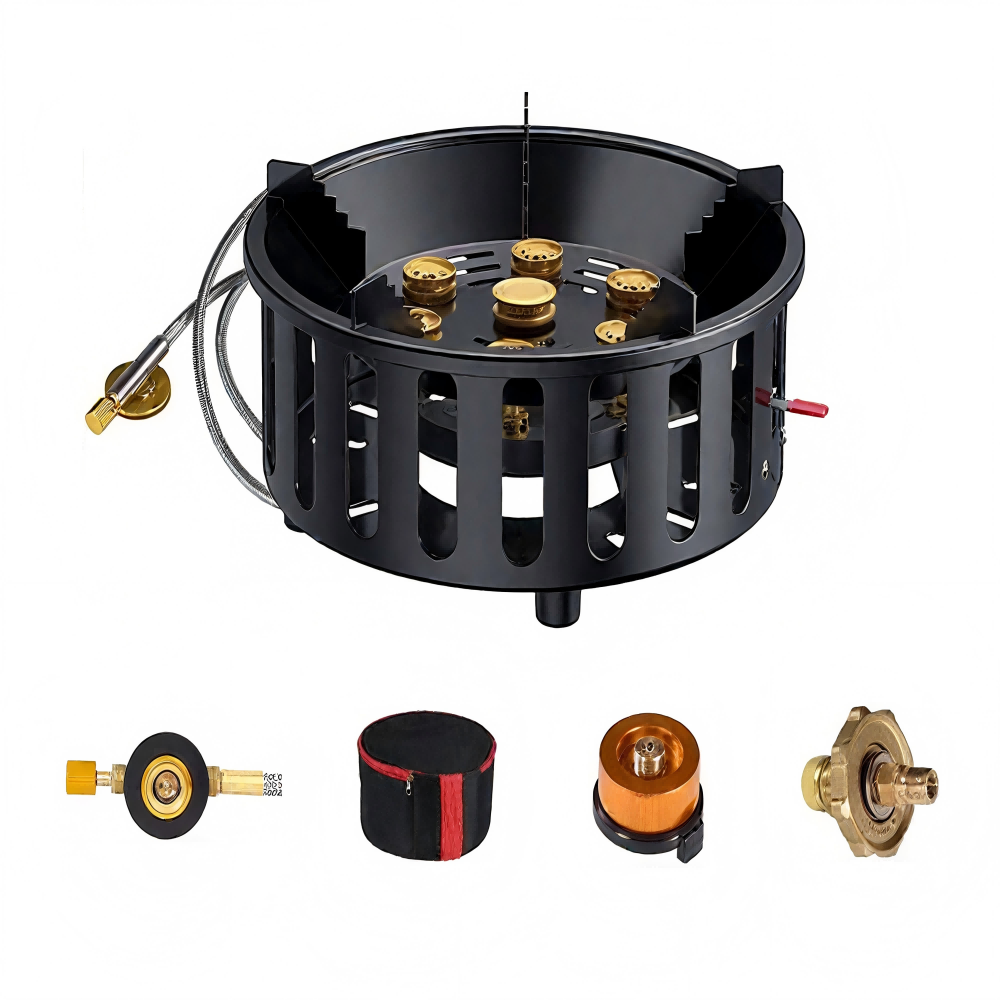High-Power 7-Core 21000W Porta - مراجعة Kitchen Appliances Gas Stove وسعره