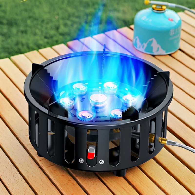 High-Power 7-Core 21000W Porta - مراجعة Kitchen Appliances Gas Stove وسعره