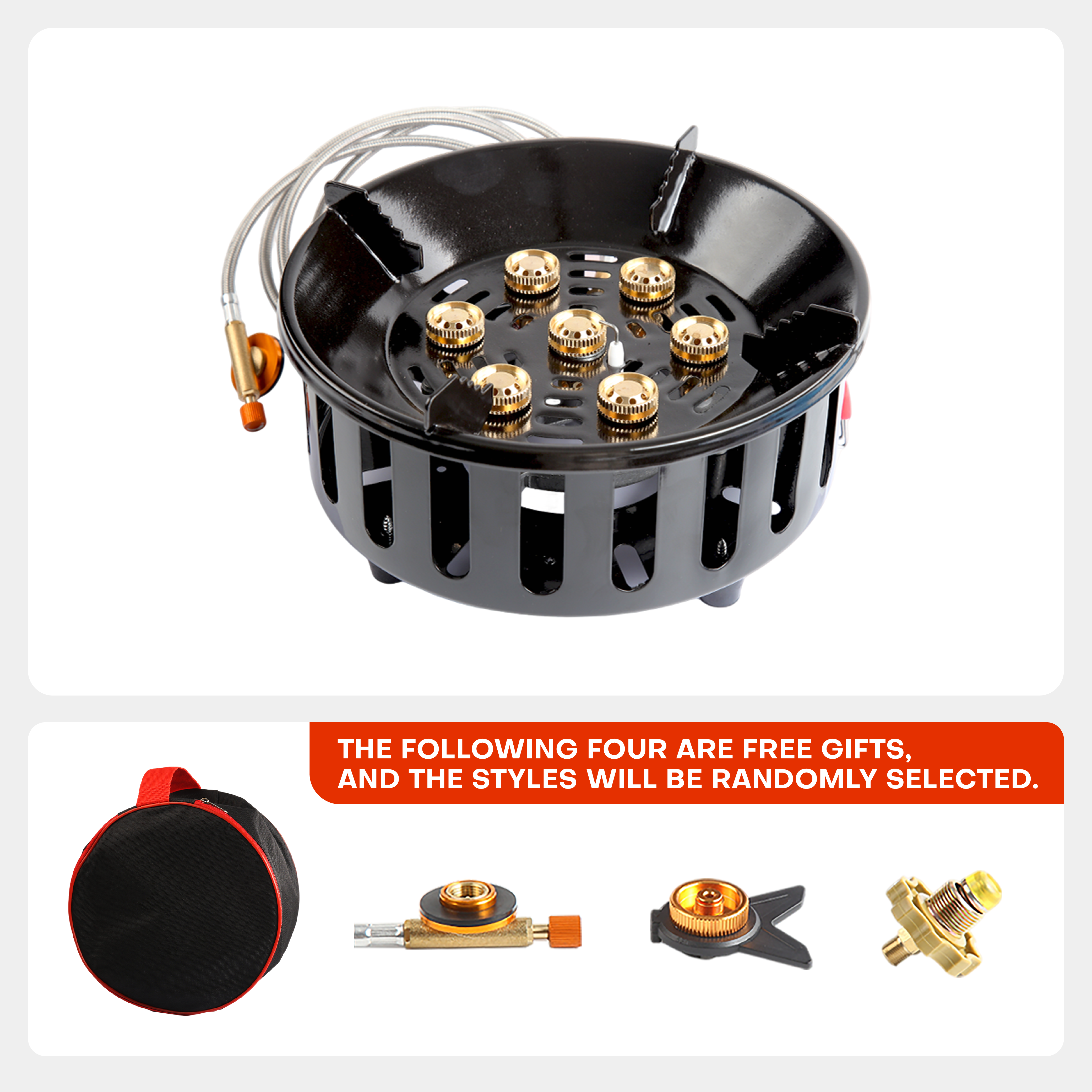 High-Power 7-Core 21000W Porta - مراجعة Kitchen Appliances Gas Stove وسعره