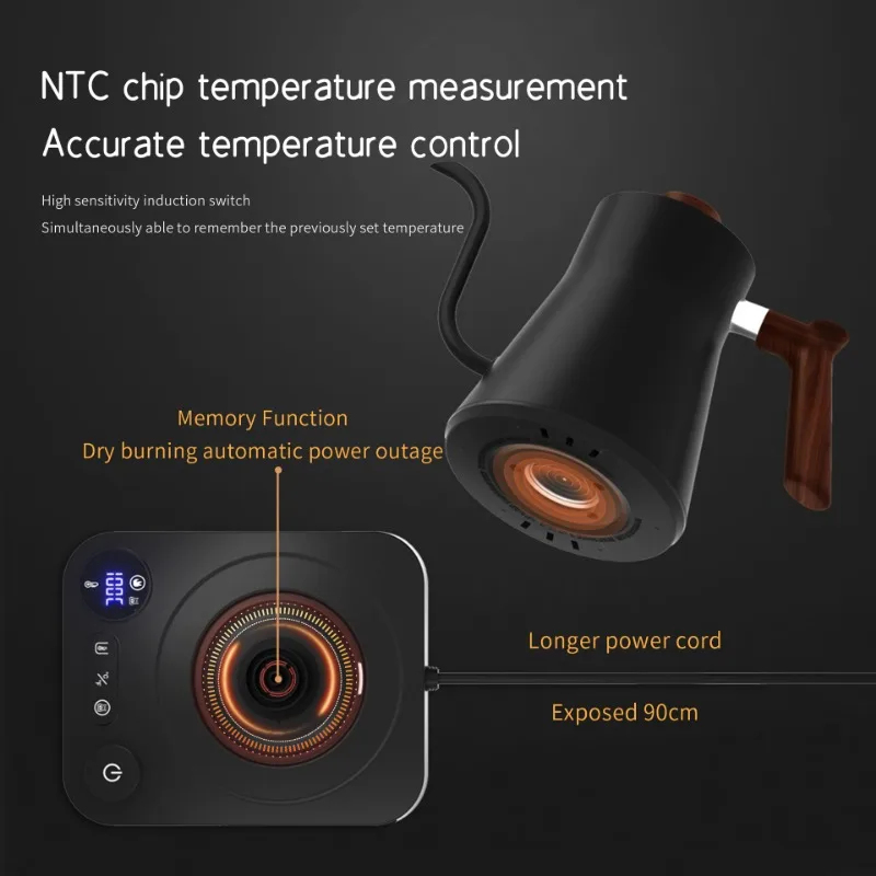 2026 New Smart Temperature Con - مراجعة Electric Kettle Gooseneck وسعره