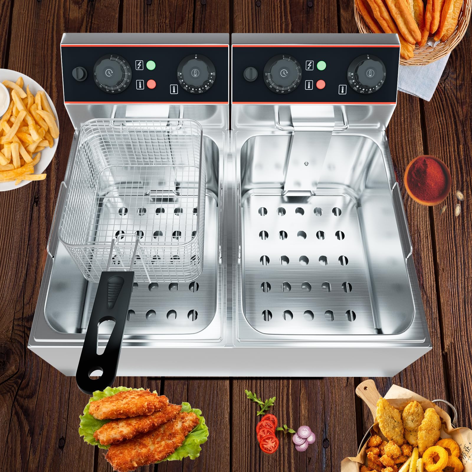 6/8/11L Commercial Electric De - مراجعة Deep Fryer Stainless وسعره