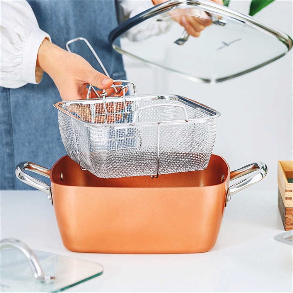4 Piece Stainless steel multi- - مراجعة Deep Fryer Stainless وسعره