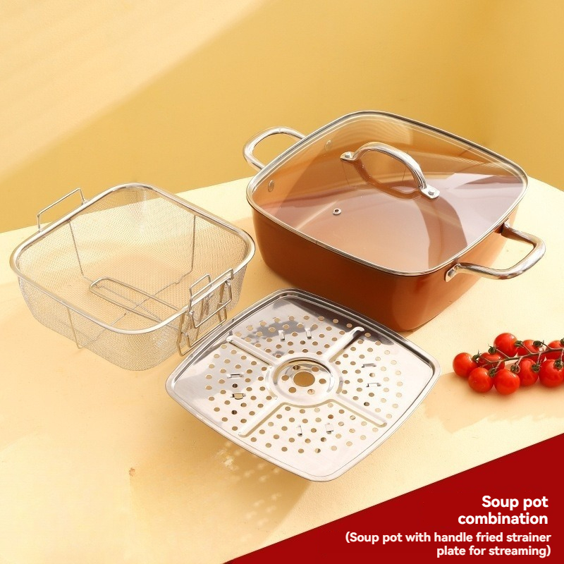 4 Piece Stainless steel multi- - مراجعة Deep Fryer Stainless وسعره