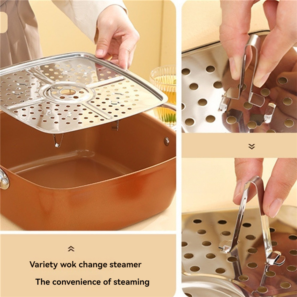 4 Piece Stainless steel multi- - مراجعة Deep Fryer Stainless وسعره