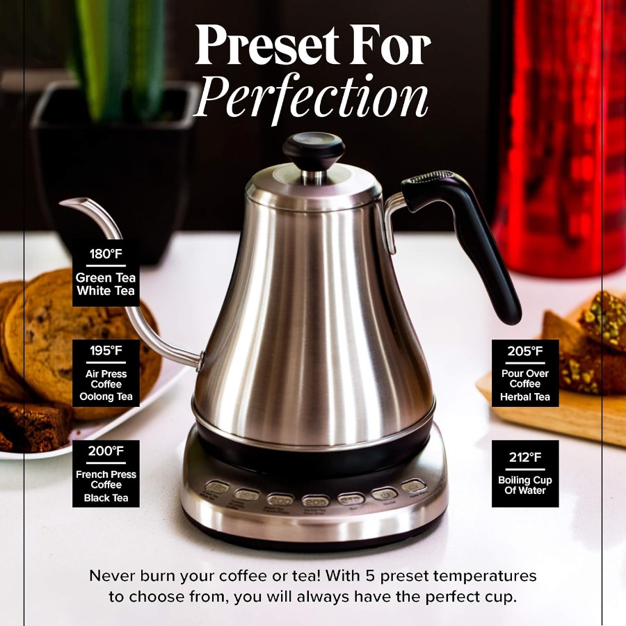 Gooseneck Electric Kettle with - مراجعة Electric Kettle Gooseneck وسعره