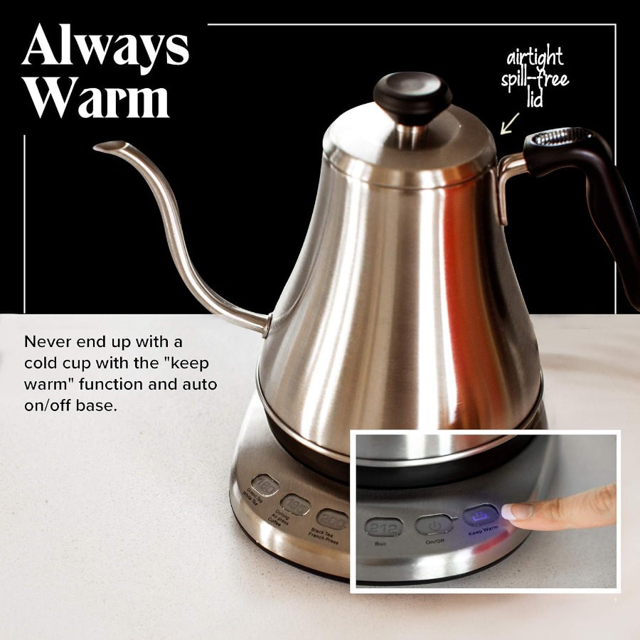 Gooseneck Electric Kettle with - مراجعة Electric Kettle Gooseneck وسعره