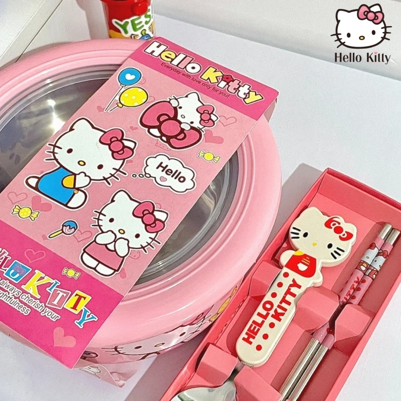 Cute Hello Kitty Stainless Ste - مراجعة Kitchen Appliances Large وسعره