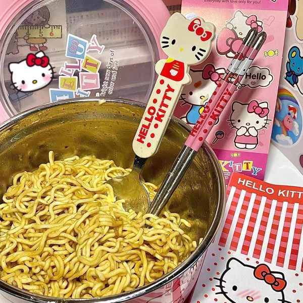 Cute Hello Kitty Stainless Ste - مراجعة Kitchen Appliances Large وسعره