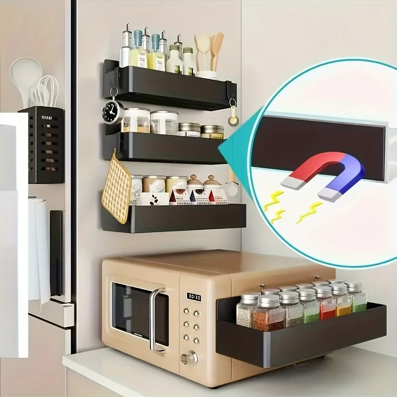 Magnetic Fridge Spice Rack Org - مراجعة Kitchen Appliances Refrigerators وسعره